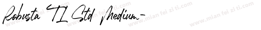 Robusta TL Std Medium字体转换